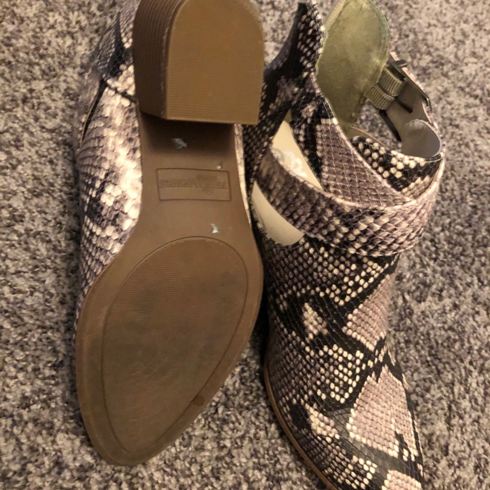 Snakeskin Booties